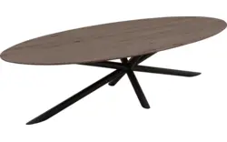 Goossens excellent eettafel gs 1302 donker bruin eiken - 8219381-02-A