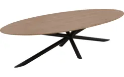 Goossens excellent eettafel gs 1302 blank eiken - 8219388-01