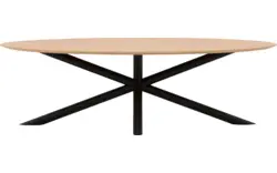 Goossens excellent eettafel gs 1302 blank eiken - 8219401-02-A