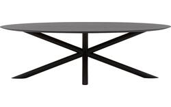 Goossens excellent eettafel gs 1302 zwart eiken - 8219406-01