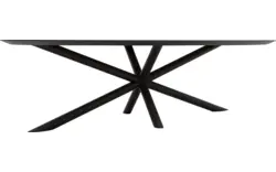 Goossens excellent eettafel gs 1302 zwart eiken - 8219406-02-A