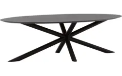 Goossens excellent eettafel gs 1302 zwart eiken - 8219407-02-A