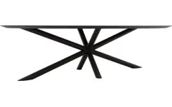 Goossens excellent eettafel gs 1302 zwart eiken - 8219407-02-A