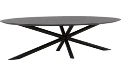 Goossens excellent eettafel gs 1302 zwart eiken - 8219408-02-A