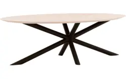 Goossens excellent eettafel gs 1302 wit eiken - 8219455-02-A