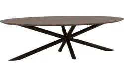 Goossens excellent eettafel gs 1302 donker bruin eiken - 8219464-02-A