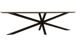 Goossens excellent eettafel gs 1302 donker bruin eiken - 8219464-02-A