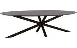 Goossens excellent eettafel gs 1302 zwart eiken - 8219491-02-A