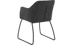Goossens eetkamerstoel lisbet zwart stof - 8219493-01