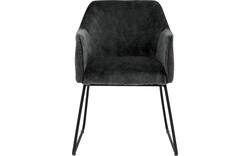 Goossens eetkamerstoel lisbet zwart stof - 8219493-01