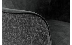 Goossens eetkamerstoel lisbet zwart stof - 8219493-01