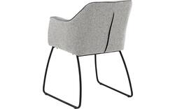 Goossens eetkamerstoel lisbet grijs stof - 8219494-02