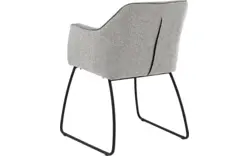 Goossens eetkamerstoel lisbet grijs stof - 8219494-01