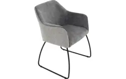 Goossens eetkamerstoel lisbet grijs stof - 8219494-01