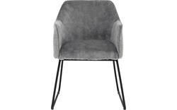 Goossens eetkamerstoel lisbet grijs stof - 8219494-01