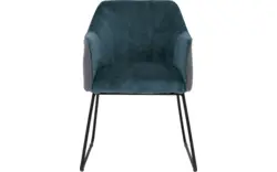 Goossens eetkamerstoel lisbet blauw stof - 8219495-01