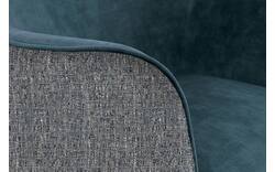 Goossens eetkamerstoel lisbet blauw stof - 8219495-01