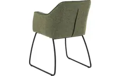 Goossens eetkamerstoel lisbet groen stof - 8219496-01