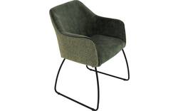 Goossens eetkamerstoel lisbet groen stof - 8219496-01