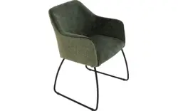 Goossens eetkamerstoel lisbet groen stof - 8219496-01