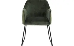 Goossens eetkamerstoel lisbet groen stof - 8219496-01
