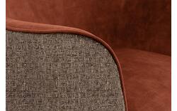 Goossens eetkamerstoel lisbet bruin stof - 8219497-01