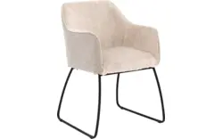 Goossens eetkamerstoel lisbet beige stof - 8219499-01
