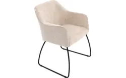 Goossens eetkamerstoel lisbet beige stof - 8219499-01