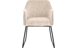 Goossens eetkamerstoel lisbet beige stof - 8219499-01