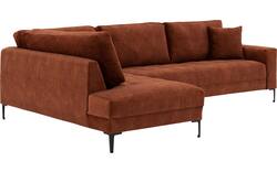 Goossens hoekbank coco bruin stof - 8219559-01