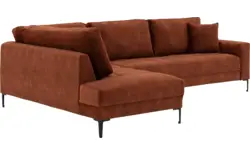 Goossens hoekbank coco bruin stof - 8219559-01