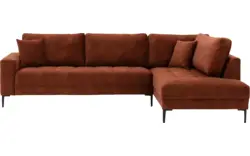 Goossens hoekbank coco bruin stof - 8219559-gespiegeld-01