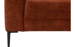 Goossens hoekbank coco bruin stof - 8219559-gespiegeld-01