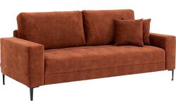 Goossens zitbank coco bruin stof - 8219560-01