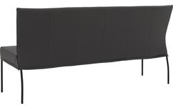 Goossens eetkamerbank funk grijs leer - 8220160-01