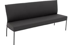 Goossens eetkamerbank funk grijs leer - 8220160-01
