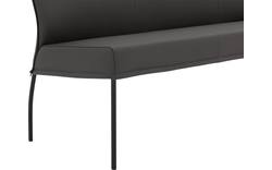 Goossens eetkamerbank funk grijs leer - 8220160-01