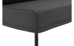 Goossens eetkamerbank funk grijs leer - 8220160-01