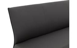 Goossens eetkamerbank funk grijs leer - 8220160-01