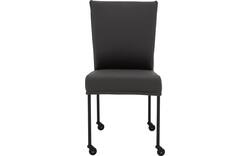 Goossens eetkamerstoel funk grijs leer - 8220161-02
