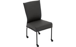 Goossens eetkamerstoel funk grijs leer - 8220161-02