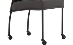 Goossens eetkamerstoel funk grijs leer - 8220161-02