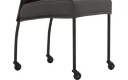 Goossens eetkamerstoel funk grijs leer - 8220161-02
