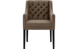Goossens eetkamerstoel pearl bruin stof - 8220171-02