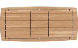 Goossens excellent eettafel uniek blank eiken - 8220438-01