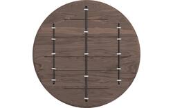Goossens excellent eettafel uniek donker bruin eiken - 8220571-01