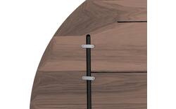 Goossens excellent eettafel uniek donker bruin eiken - 8220571-01