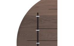 Goossens excellent eettafel uniek donker bruin eiken - 8220572-01