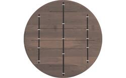 Goossens excellent eettafel uniek donker bruin eiken - 8220573-01