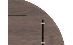 Goossens excellent eettafel uniek donker bruin eiken - 8220573-01